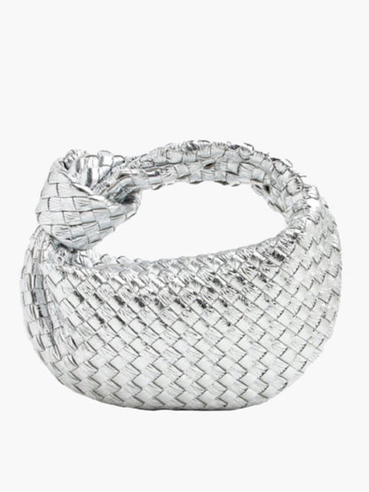 Bolso de mano con asa anudada