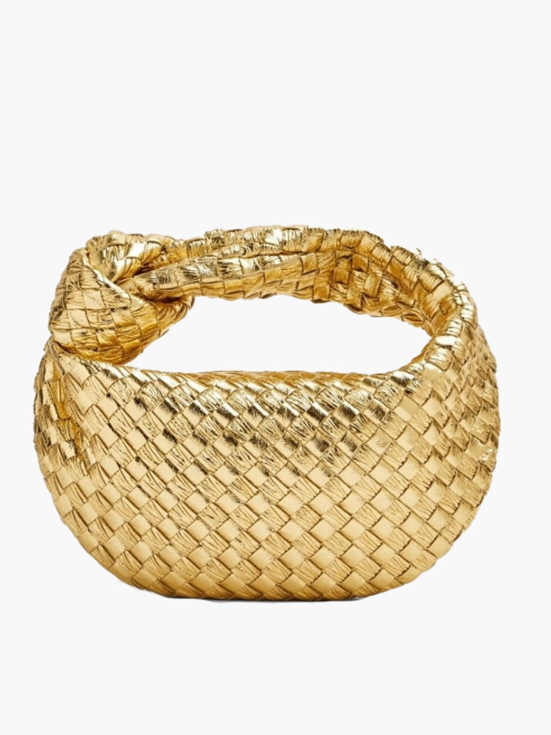 Bolso de mano con asa anudada