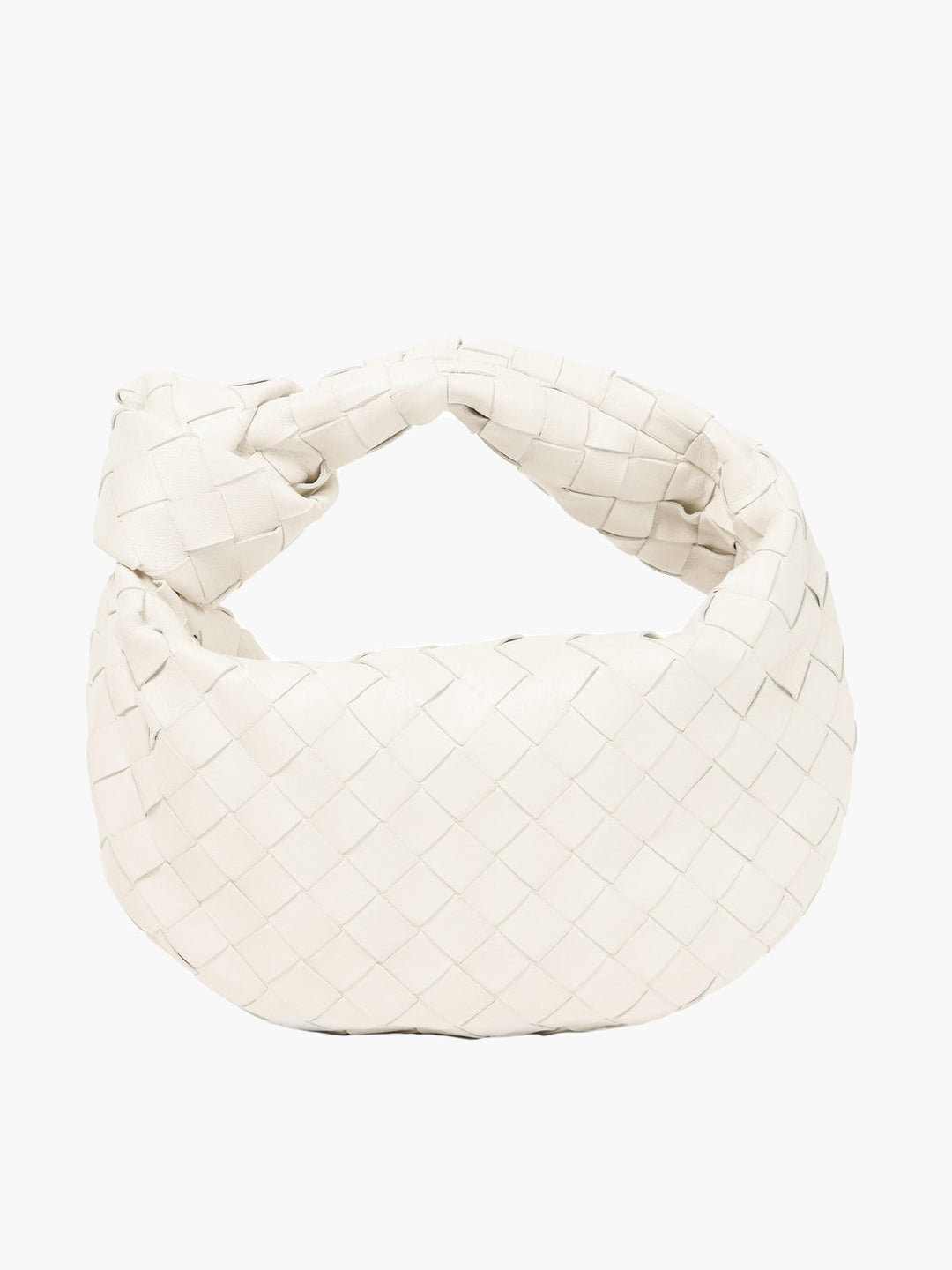 Bolso de mano con asa anudada