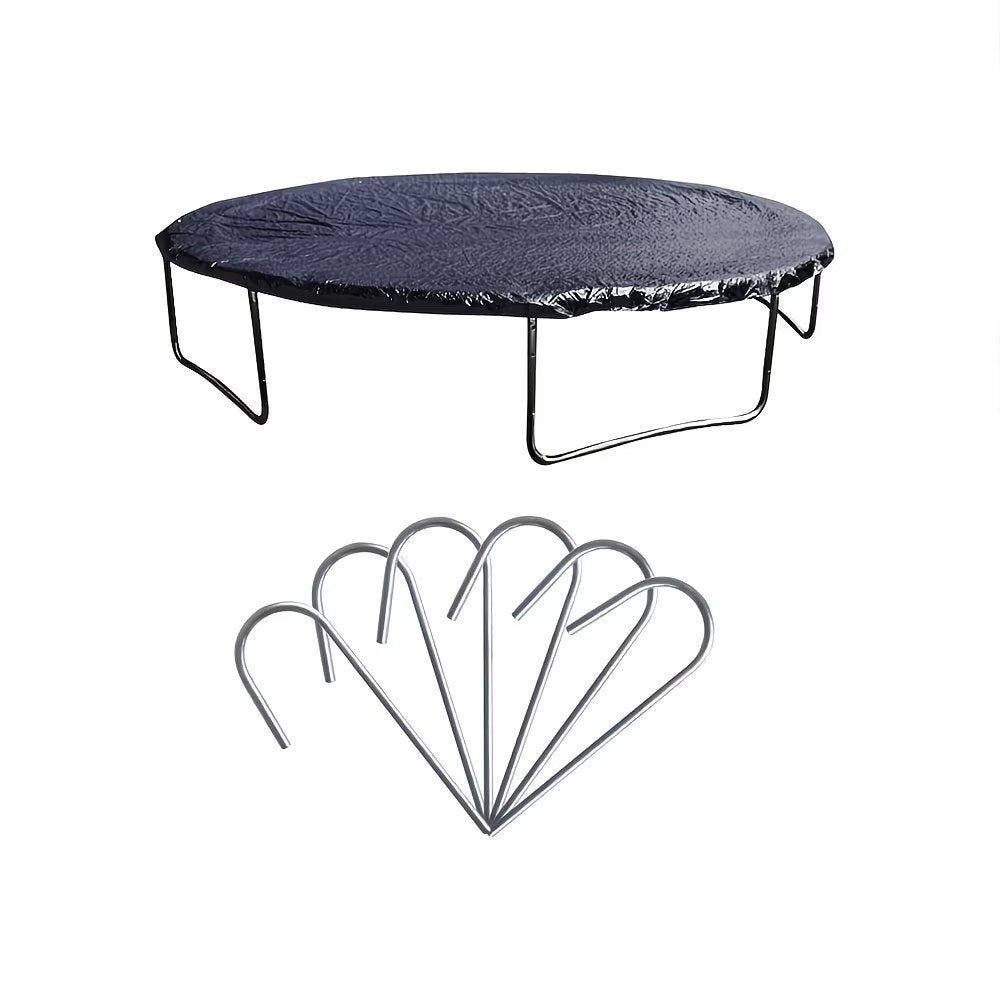 Cama elástica redonda para exterior con red de seguridad