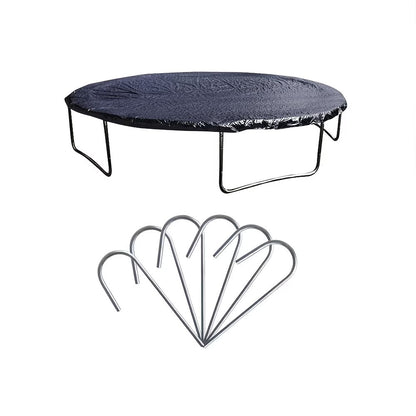 Cama elástica redonda para exterior con red de seguridad