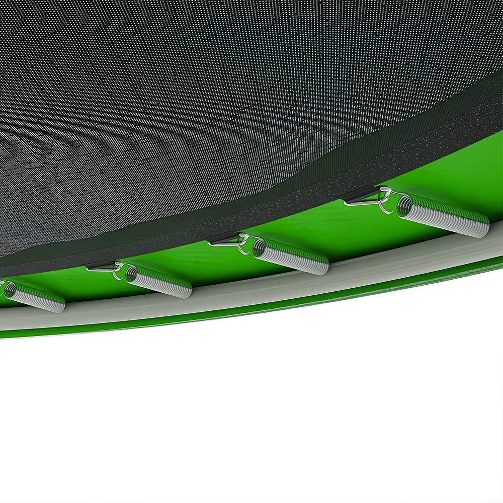 Cama elástica redonda para exterior con red de seguridad