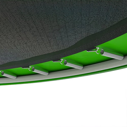 Cama elástica redonda para exterior con red de seguridad