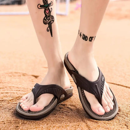 Chanclas unisex con plantilla texturizada