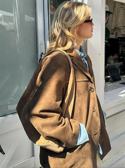 Chaqueta Blazer de Mujer - Efecto Ante