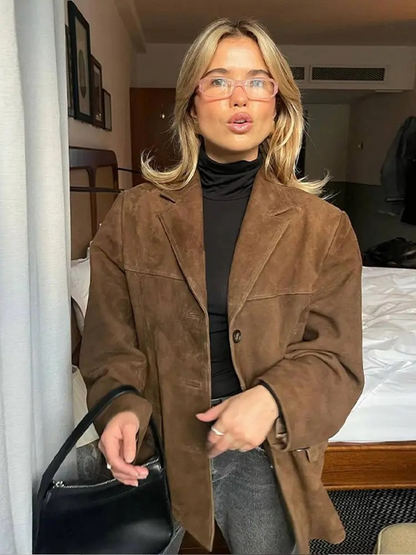 Chaqueta Blazer de Mujer - Efecto Ante