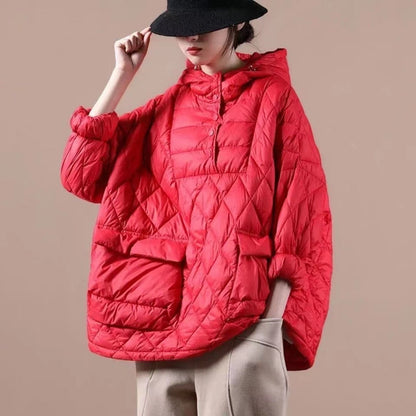 Chaqueta de Mujer Acolchada - Diseño Oversize con Capucha y Bolsillos