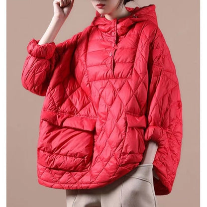 Chaqueta de Mujer Acolchada - Diseño Oversize con Capucha y Bolsillos