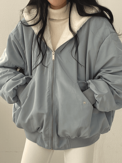 Chaqueta de Mujer - Estilo Bomber con Forro Suave