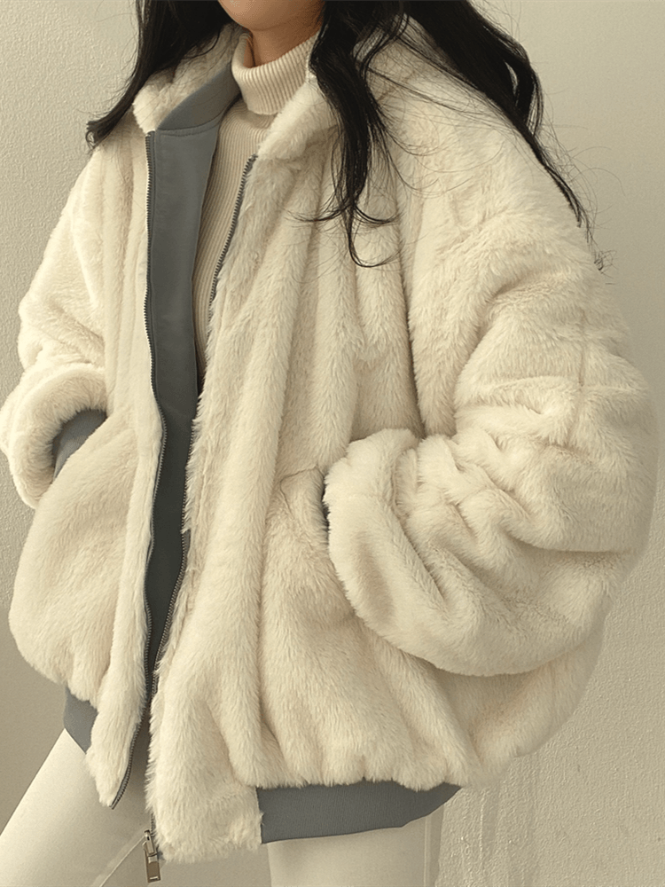 Chaqueta de Mujer - Estilo Bomber con Forro Suave