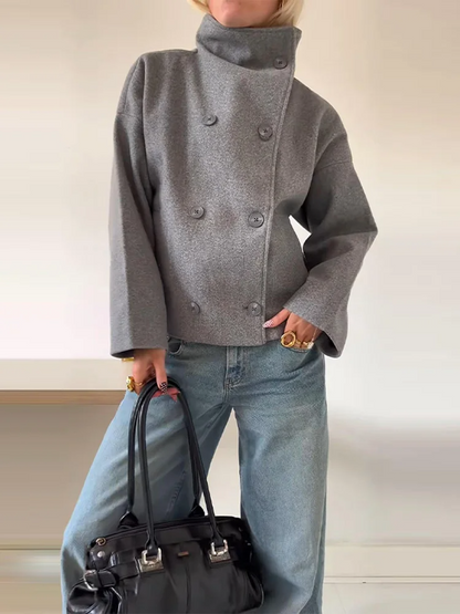 Chaqueta de Mujer Oversize - Cuello Alto