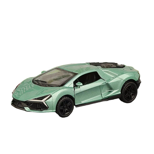 Coche deportivo de juguete con puertas abatibles