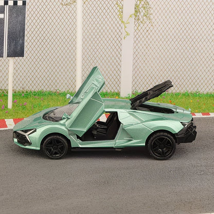 Coche deportivo de juguete con puertas abatibles