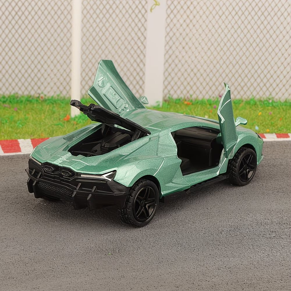 Coche deportivo de juguete con puertas abatibles