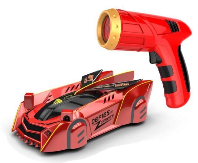 Coche RC trepador de paredes controlado por láser