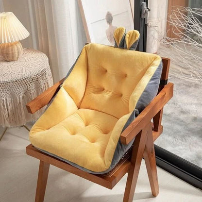 Cojín de asiento capitoné con respaldo