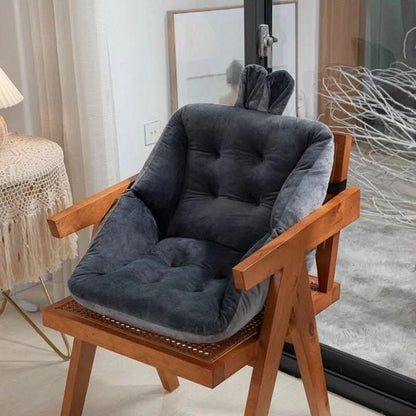 Cojín de asiento capitoné con respaldo