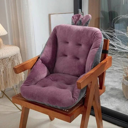 Cojín de asiento capitoné con respaldo