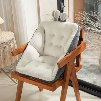 Cojín de asiento capitoné con respaldo