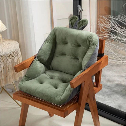 Cojín de asiento capitoné con respaldo