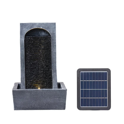 Fuente de exterior con energía solar