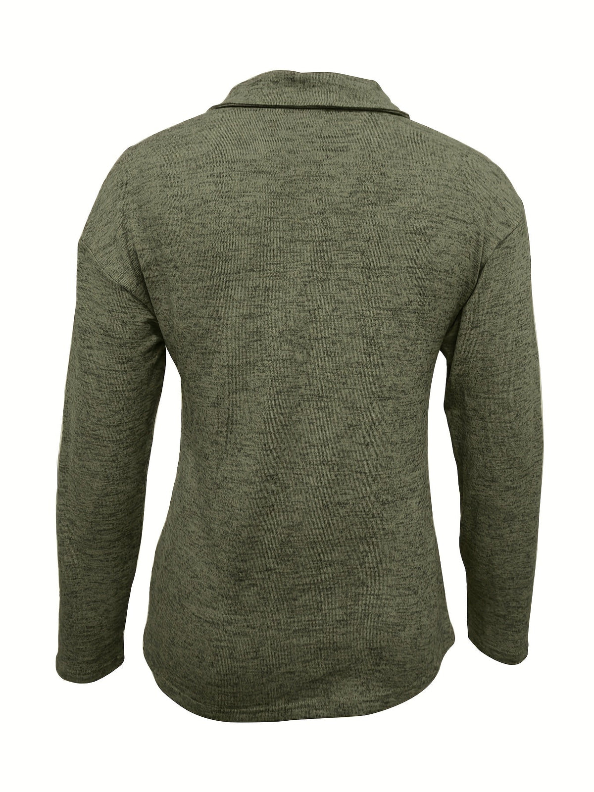 Jersey de Mujer - Cuello Camisero con Cremallera y Manga Larga