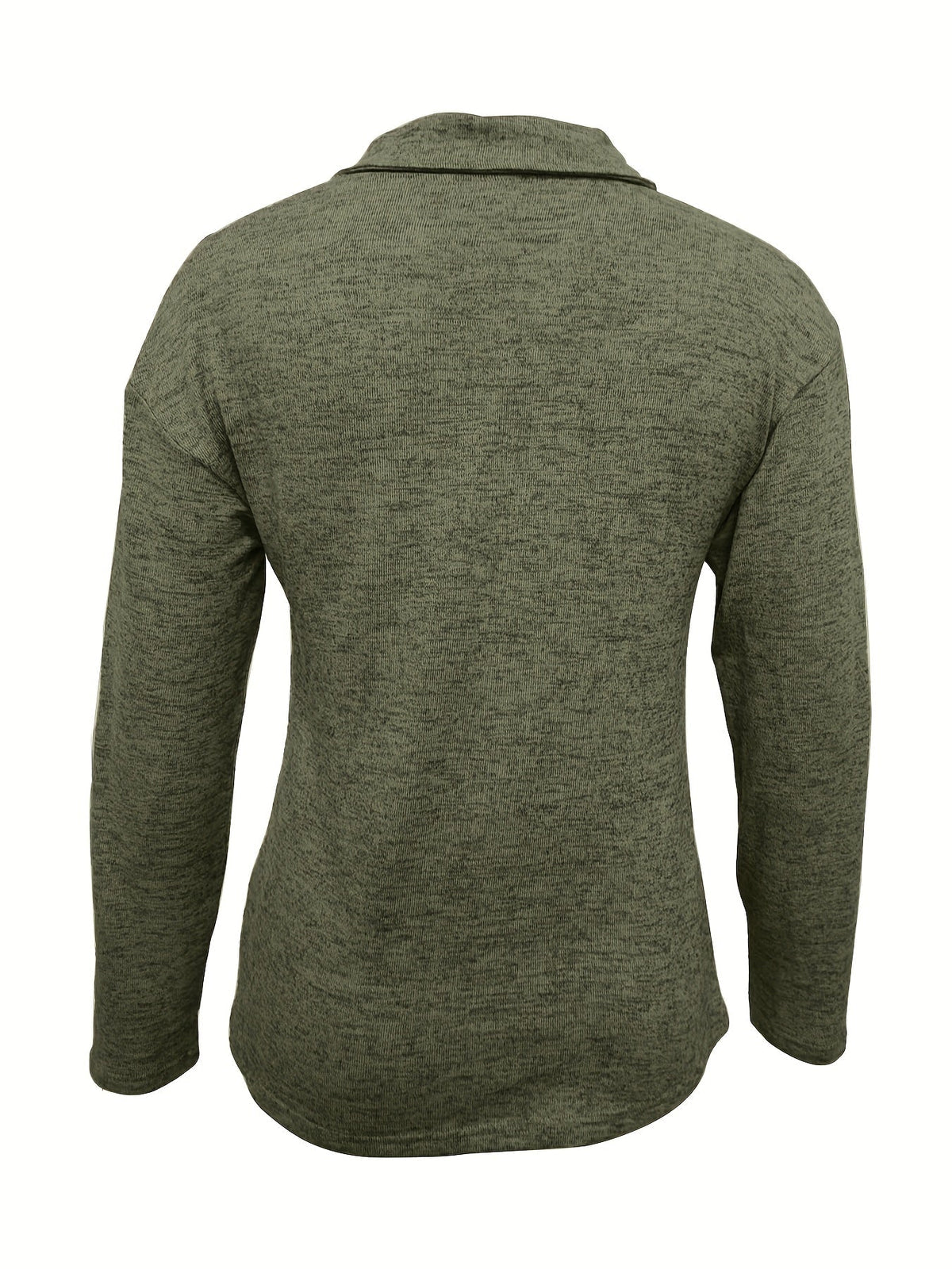 Jersey de Mujer - Cuello Camisero con Cremallera y Manga Larga