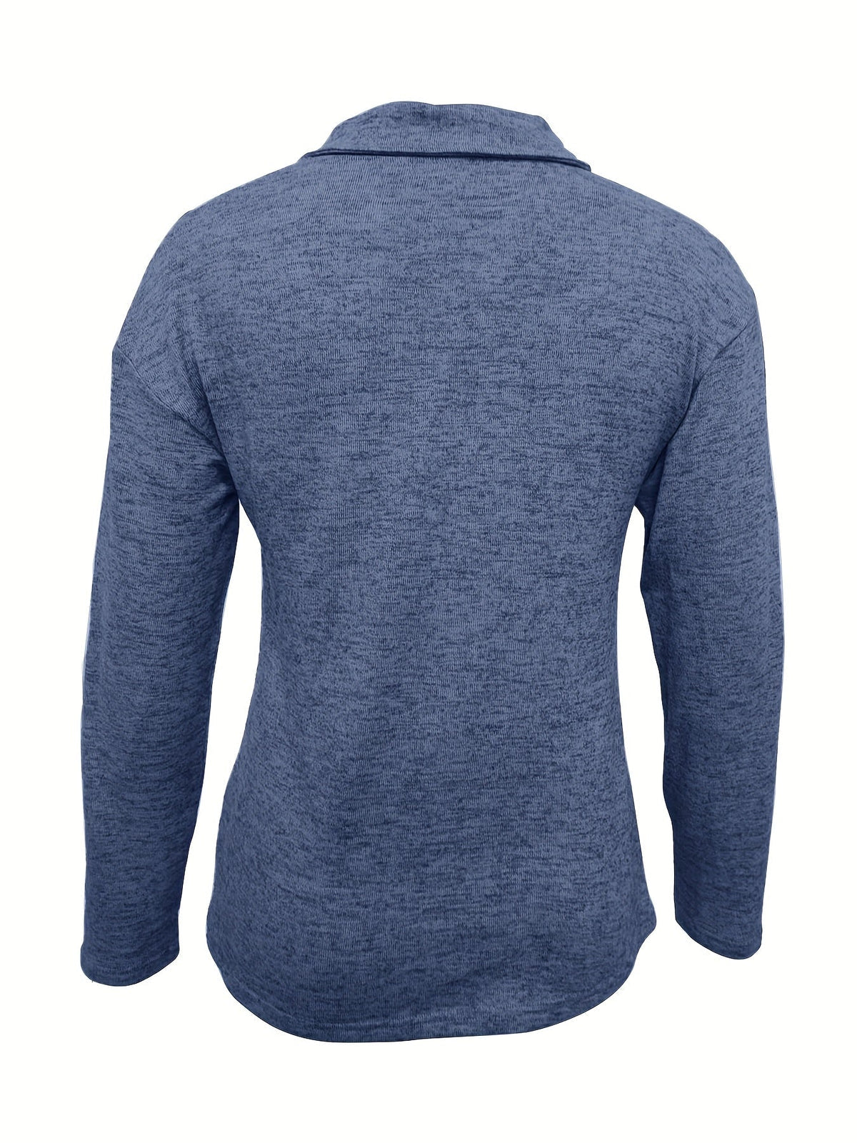 Jersey de Mujer - Cuello Camisero con Cremallera y Manga Larga