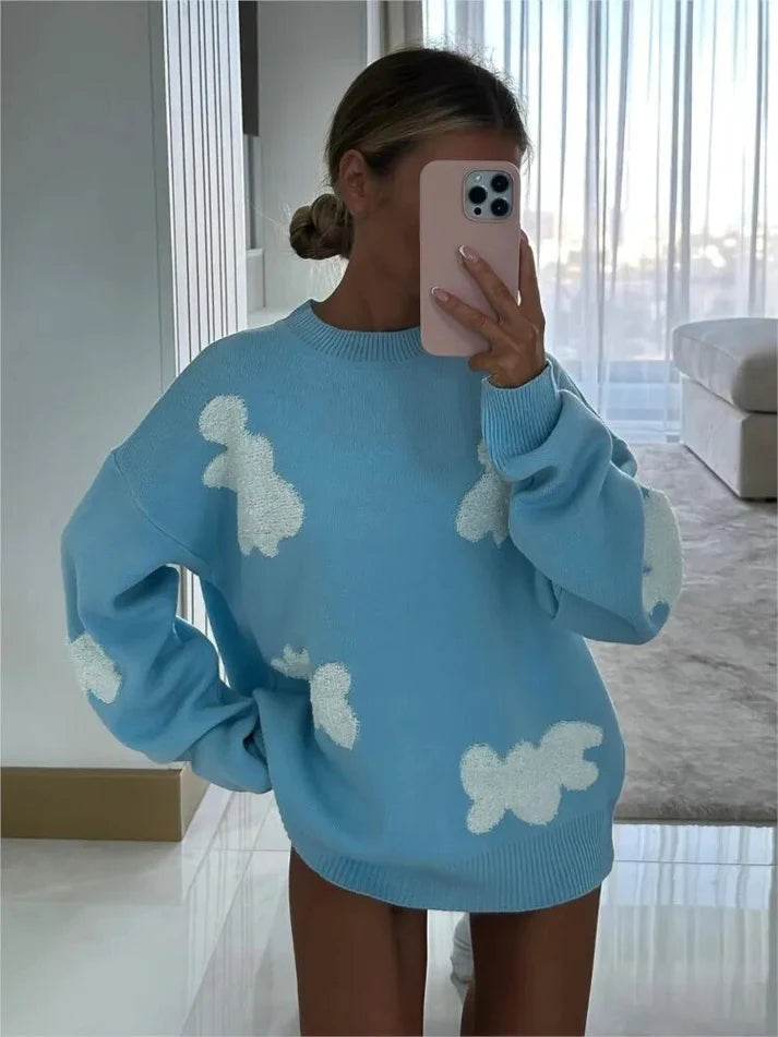 Jersey de Mujer - Cuello Redondo y Corte Holgado
