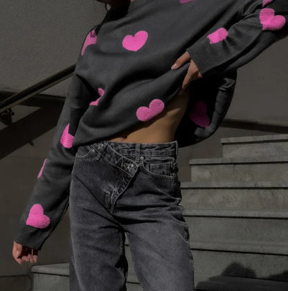 Jersey de Mujer - Cuello Redondo y Corte Holgado