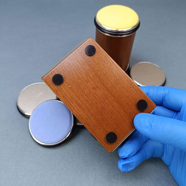 Juego de afilador de cuchillos giratorio con base magnética