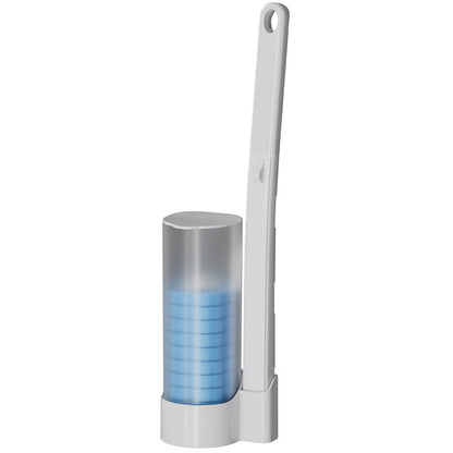 Juego de cepillo para inodoro con recipiente de almacenamiento