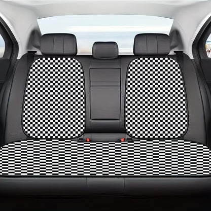 Juego de fundas para asientos de coche con patrón de cuadros