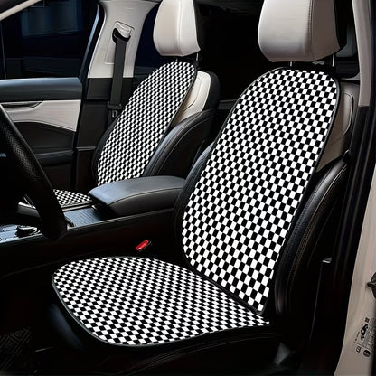 Juego de fundas para asientos de coche con patrón de cuadros