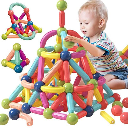 Juego de varillas magnéticas para ensamblar