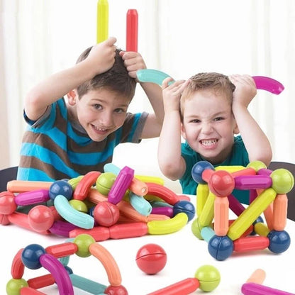 Juego de varillas magnéticas para ensamblar