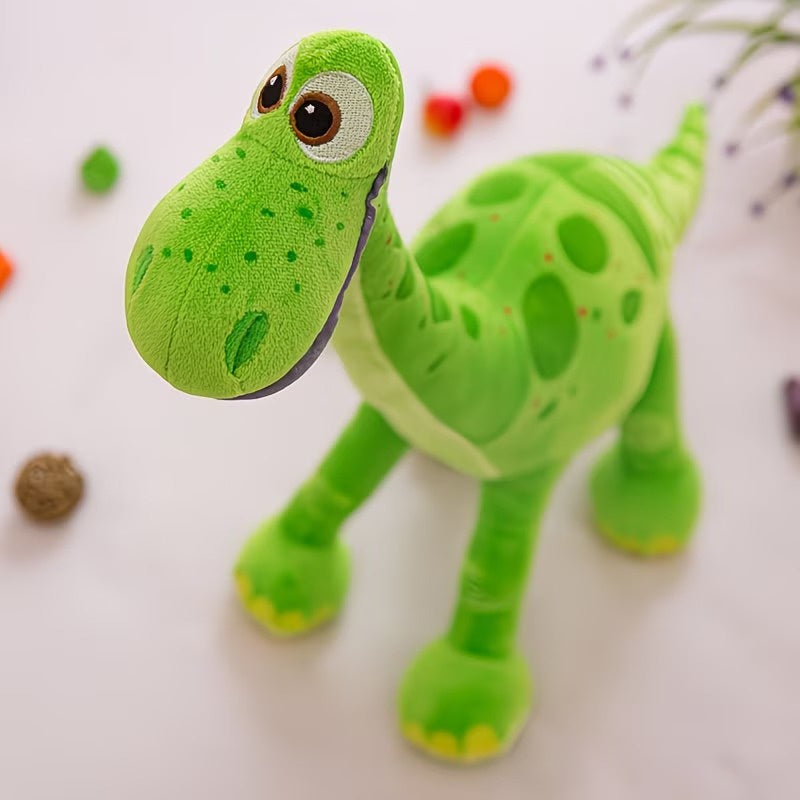 Juguete de dinosaurio de peluche con patrón de manchas