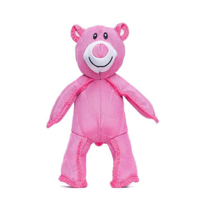Juguete para perros con forma de oso y patrón de rombos