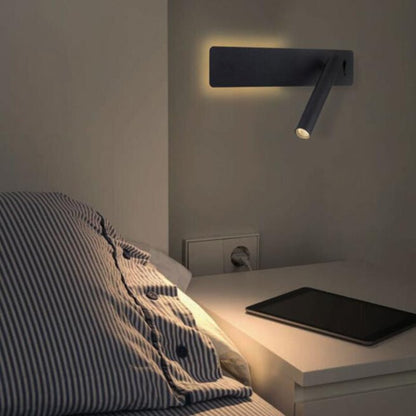 Lámpara de pared LED giratoria