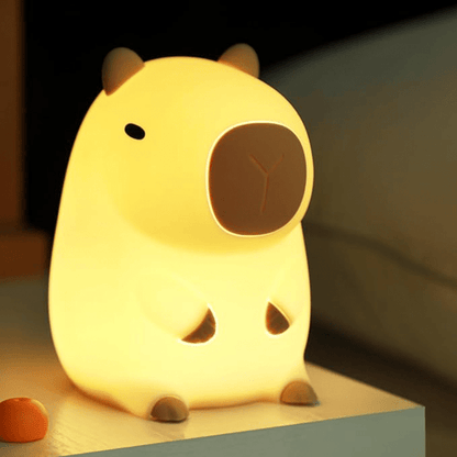 Luz nocturna de silicona con forma de animal de dibujos