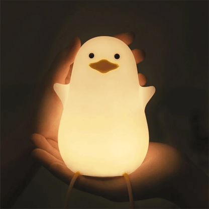 Luz nocturna de silicona con forma de animal de dibujos