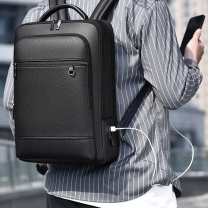 Mochila con múltiples compartimentos con cremallera