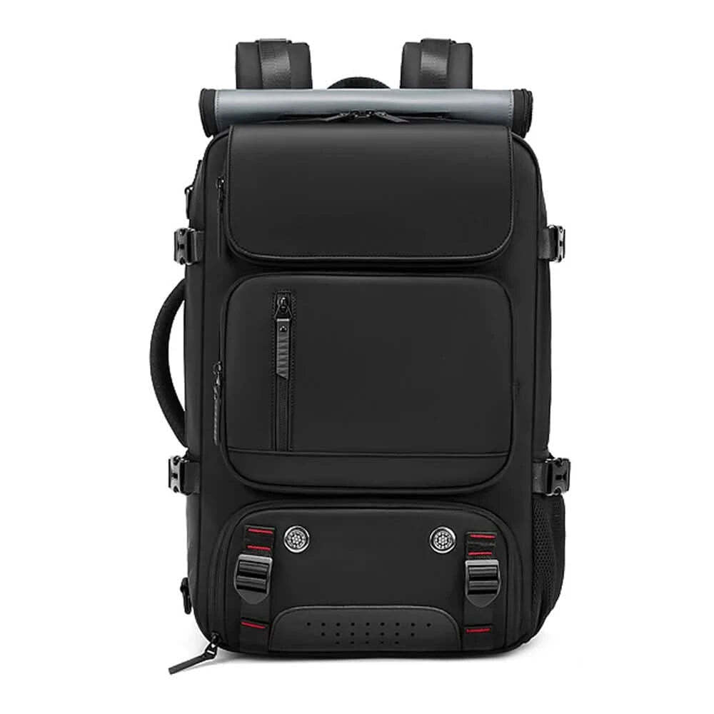 Mochila multicompartimentos con cierre de solapa