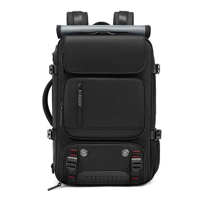Mochila multicompartimentos con cierre de solapa