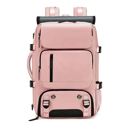Mochila multicompartimentos con cierre de solapa