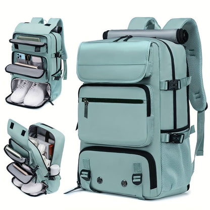 Mochila multicompartimentos con cierre de solapa