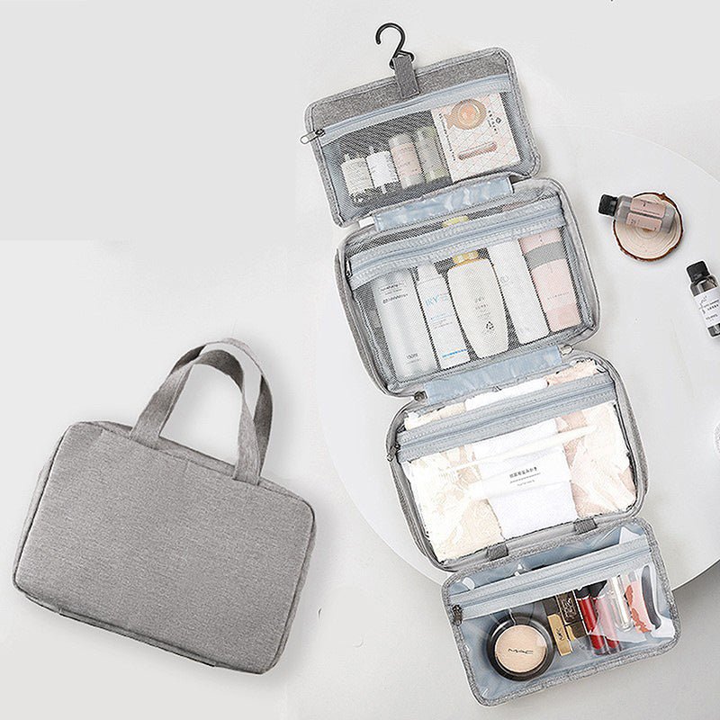 Organizador de viaje con múltiples compartimentos