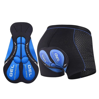 Pantalones cortos de ciclismo para hombre con almohadilla de gel