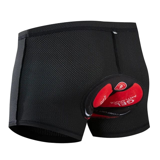 Pantalones cortos de ciclismo unisex de malla con asiento acolchado