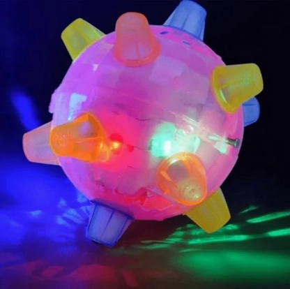 Pelota interactiva con luz y movimiento para perros